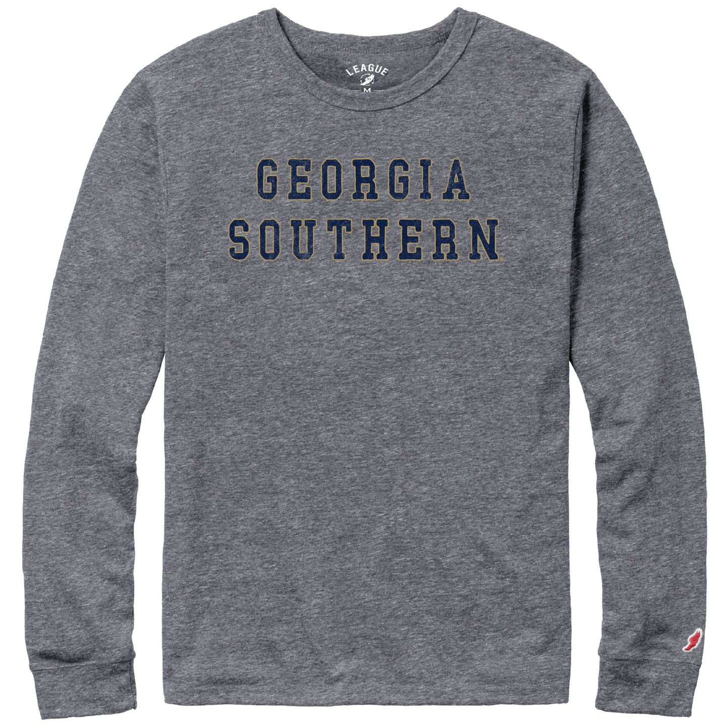 LEAGUE Stacked Type - LONG SLEEVE TEE - FALL HEATHER GREY