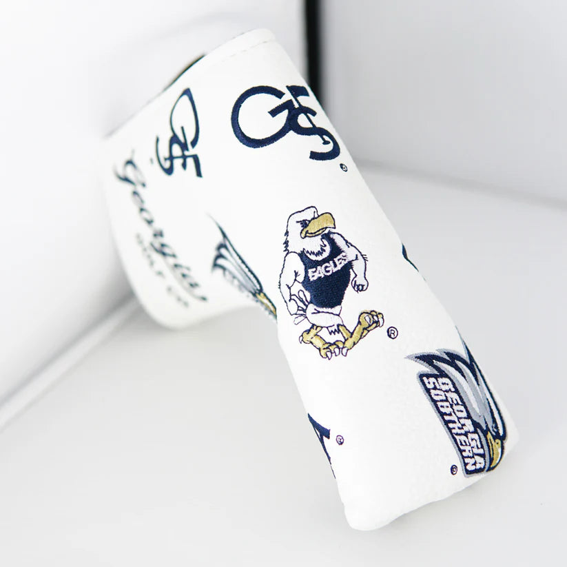 Georgia Golf Co. - Synthetic Leather Head Cover - Blade Putter (WHITE)