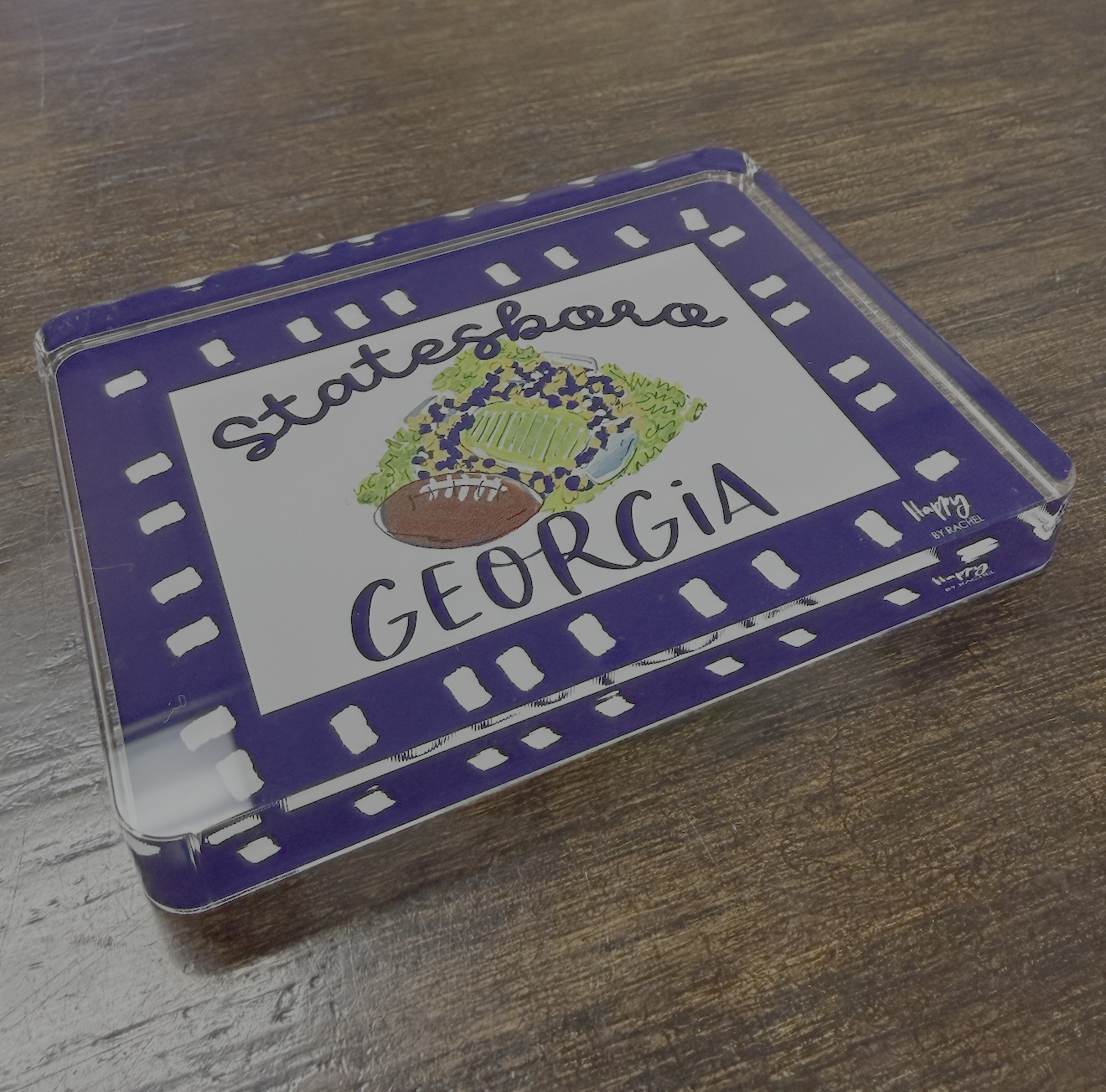 Statesboro Stadium Acrylic Decorative Sitter by Happy By Rachel