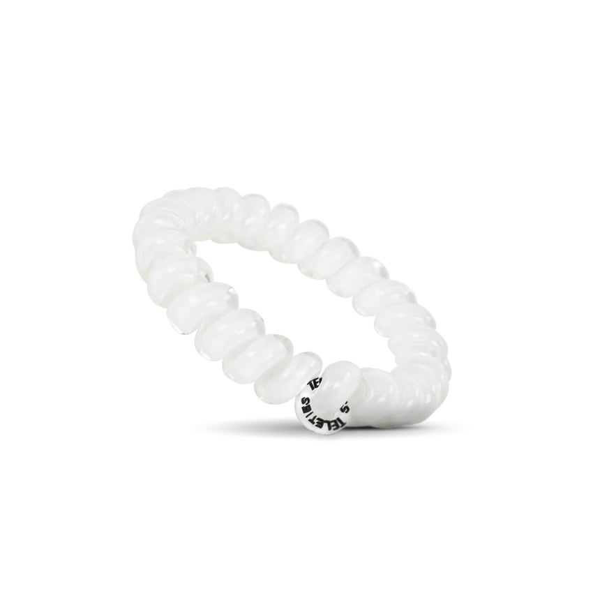 TELETIES - Large Hair Ties (3 pack) - Coconut White