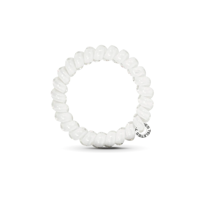 TELETIES - Large Hair Ties (3 pack) - Coconut White