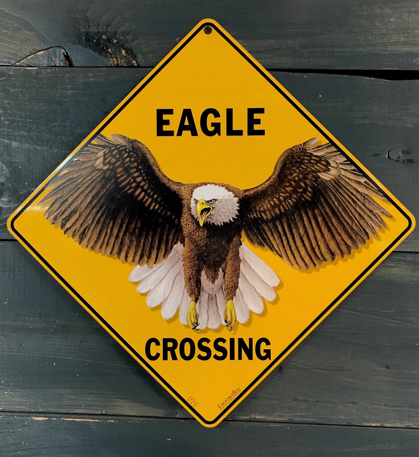 Eagle Crossing Metal Sign