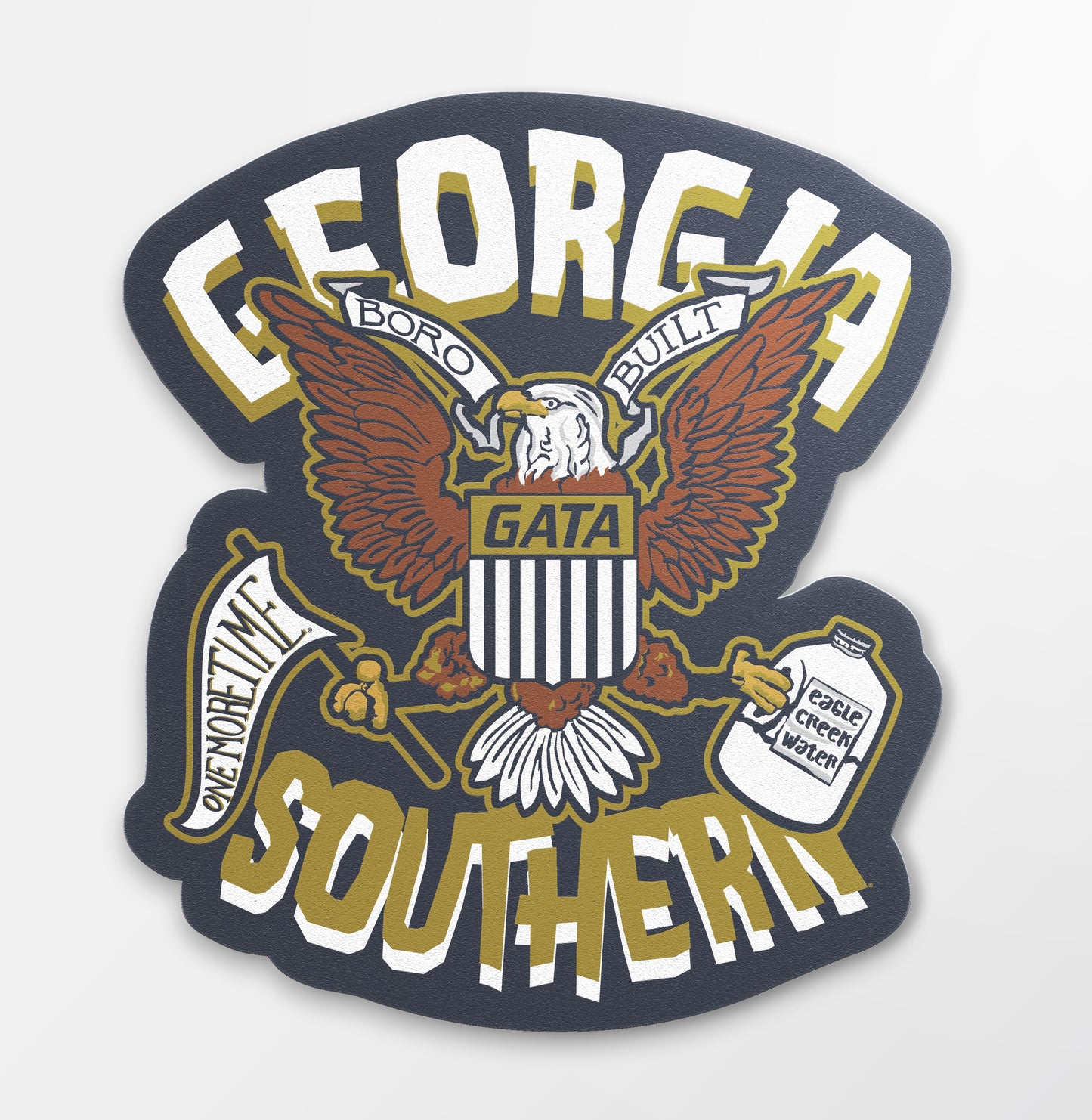 Eagle Shield Illustrated Matte-Coated Decal Sticker
