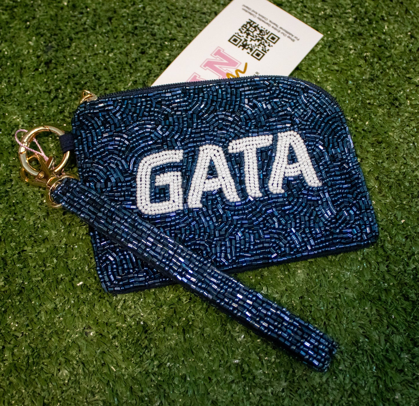 GATA Beaded Bag Wristlet by Fan Glam