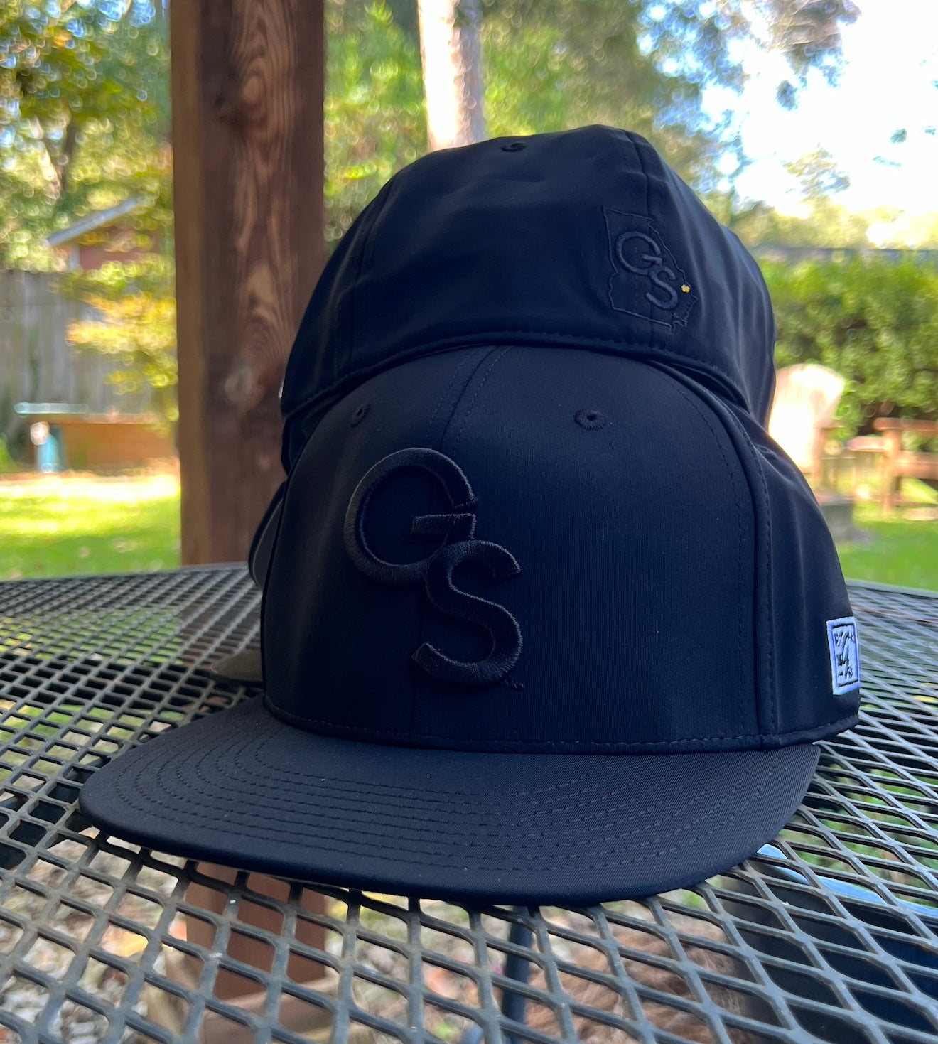 Light Weight Pro Shape GS BLACK-on-BLACK FlexFit Cap