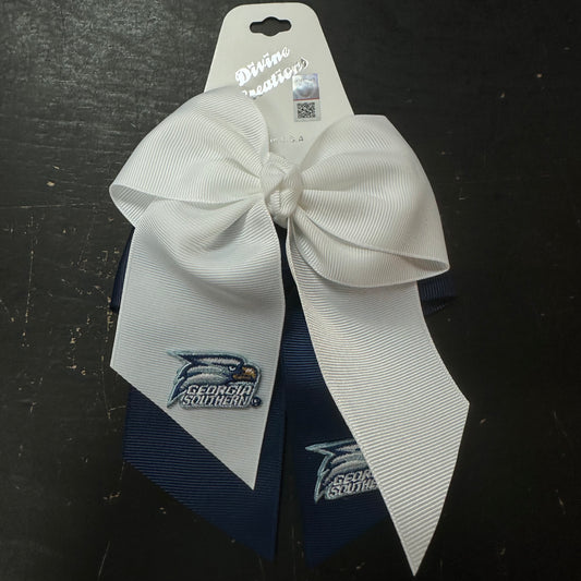 Medium Cheer Bow Pony Hair Tie 2 Pack by Divine Creations