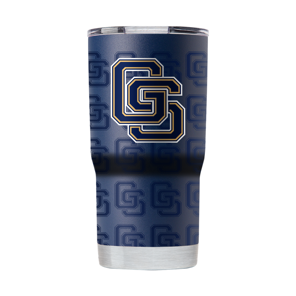 Retro Interlocking GS Stainless Steel 20oz Full Wrap Tumbler
