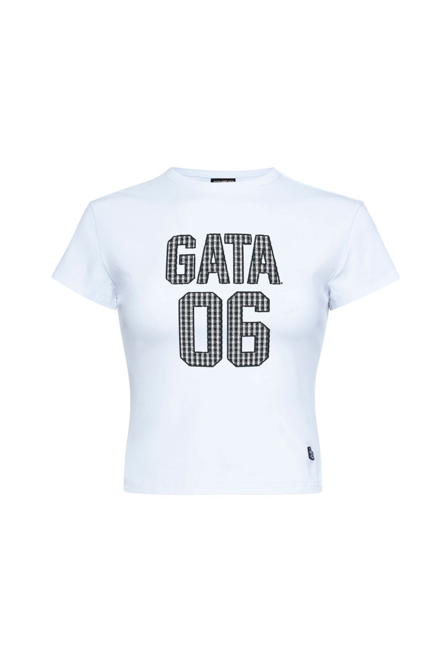 HYPE AND VICE - GATA Gingham Baby Tee