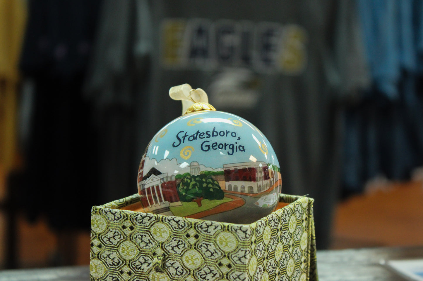 Kitty Keller Glass Statesboro, GA Ornament (2023 Edition)