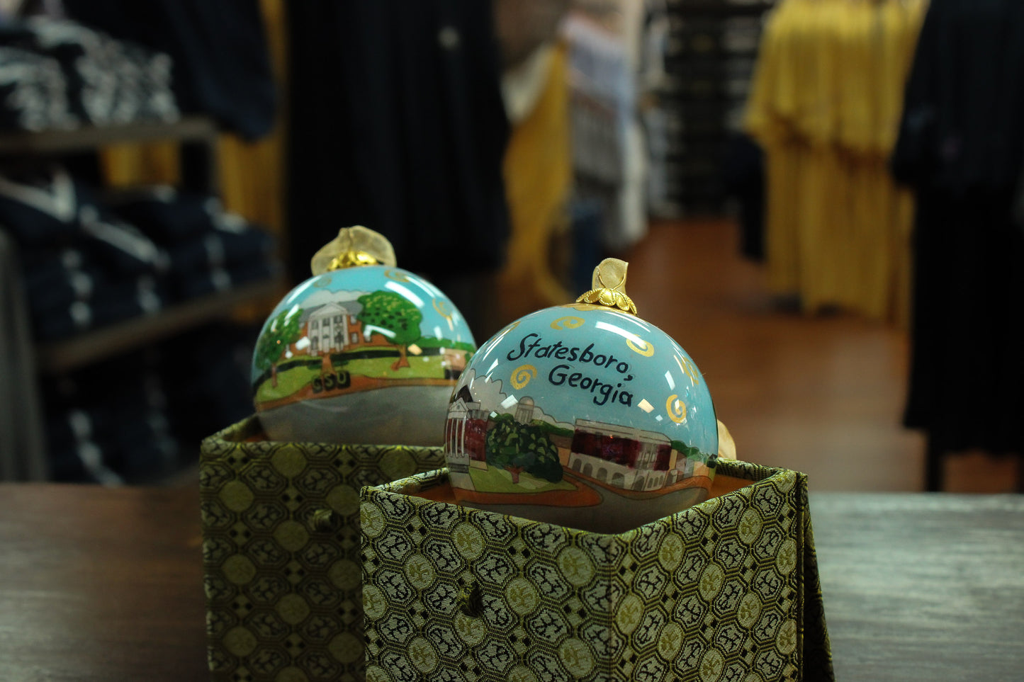 Kitty Keller Glass Statesboro, GA Ornament (2023 Edition)