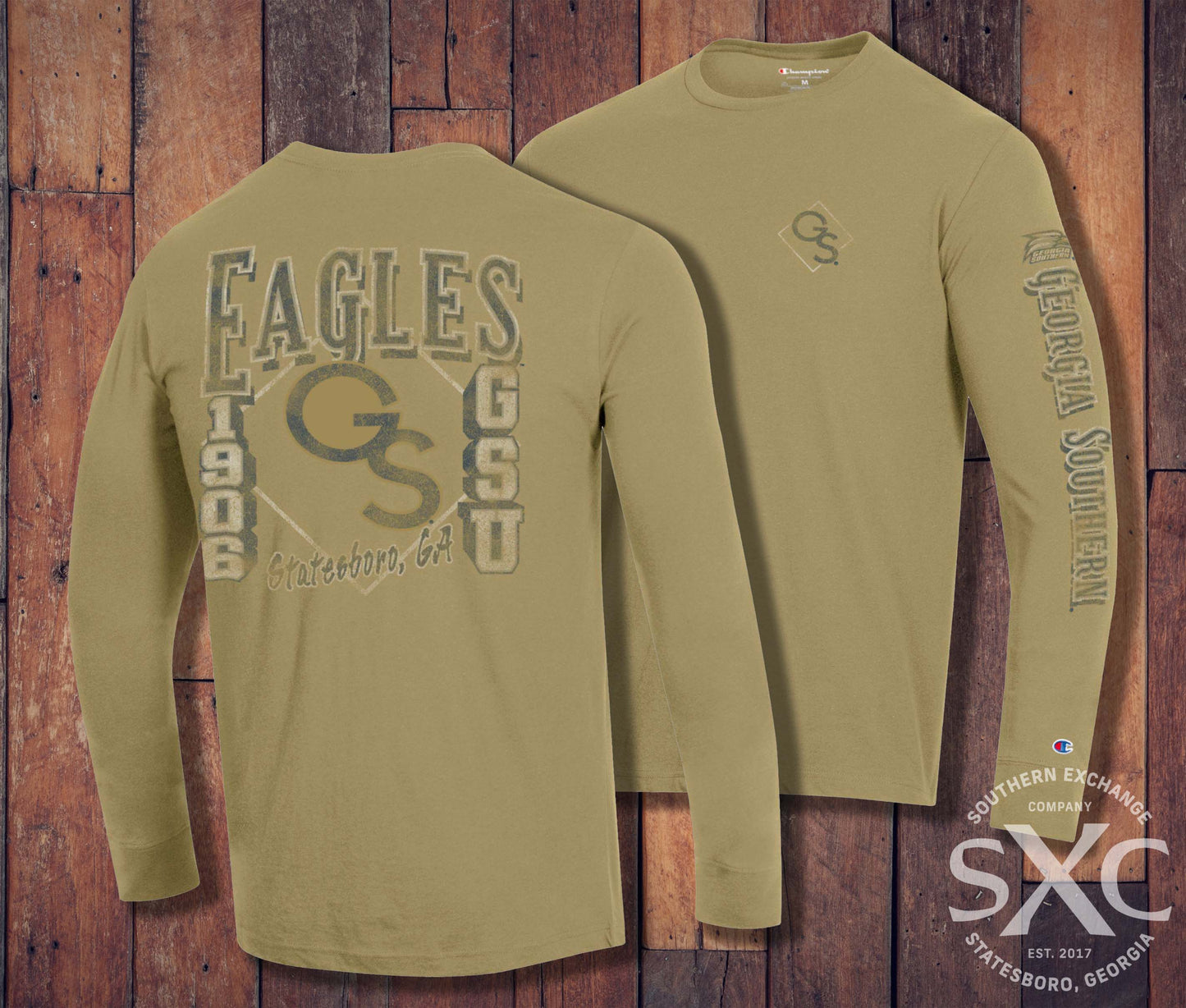 **SALE** Champion® - Long Sleeve Tee - Khaki