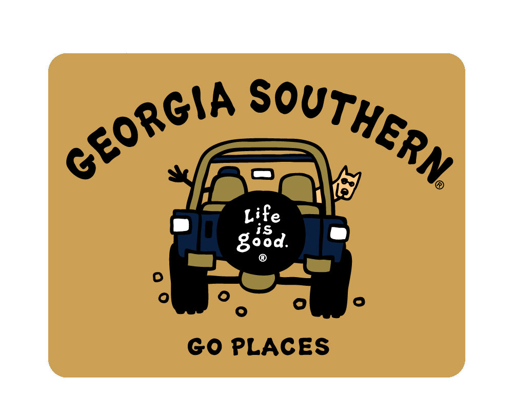 Life Is Good® 4x4 Go Places Matte-Coated Decal Sticker