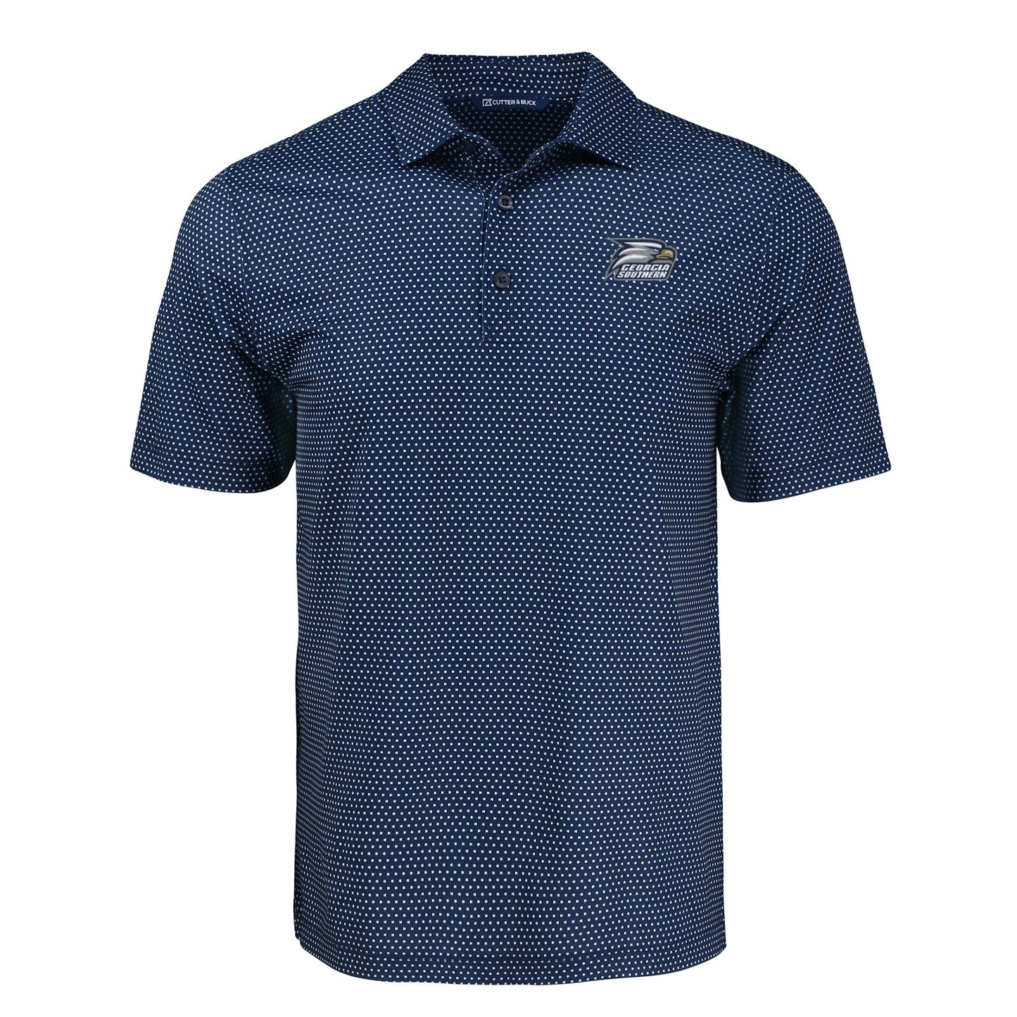CUTTER & BUCK - Pike Eco Shadow Check Print Recycled Mens Polo