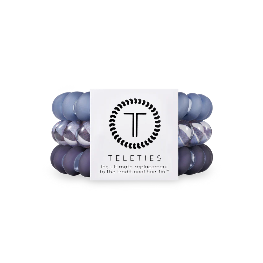 TELETIES - Small Hair Ties (3 pack) - Midnight Rain