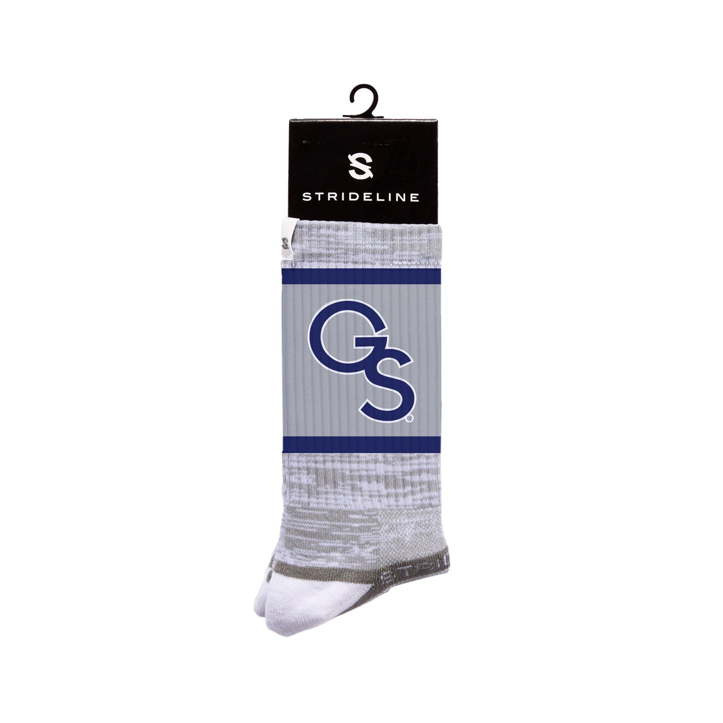 Strideline  Crew Sock - Interlocking GS White