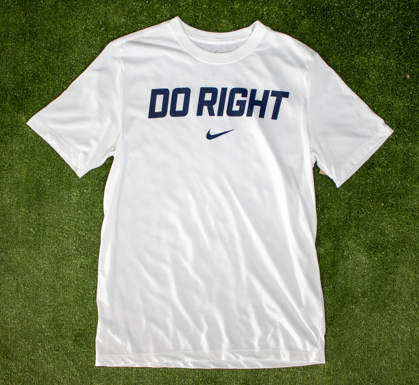 NIKE - VELOCITY LEGEND Dri-Fit Performance Tee - DO RIGHT - White