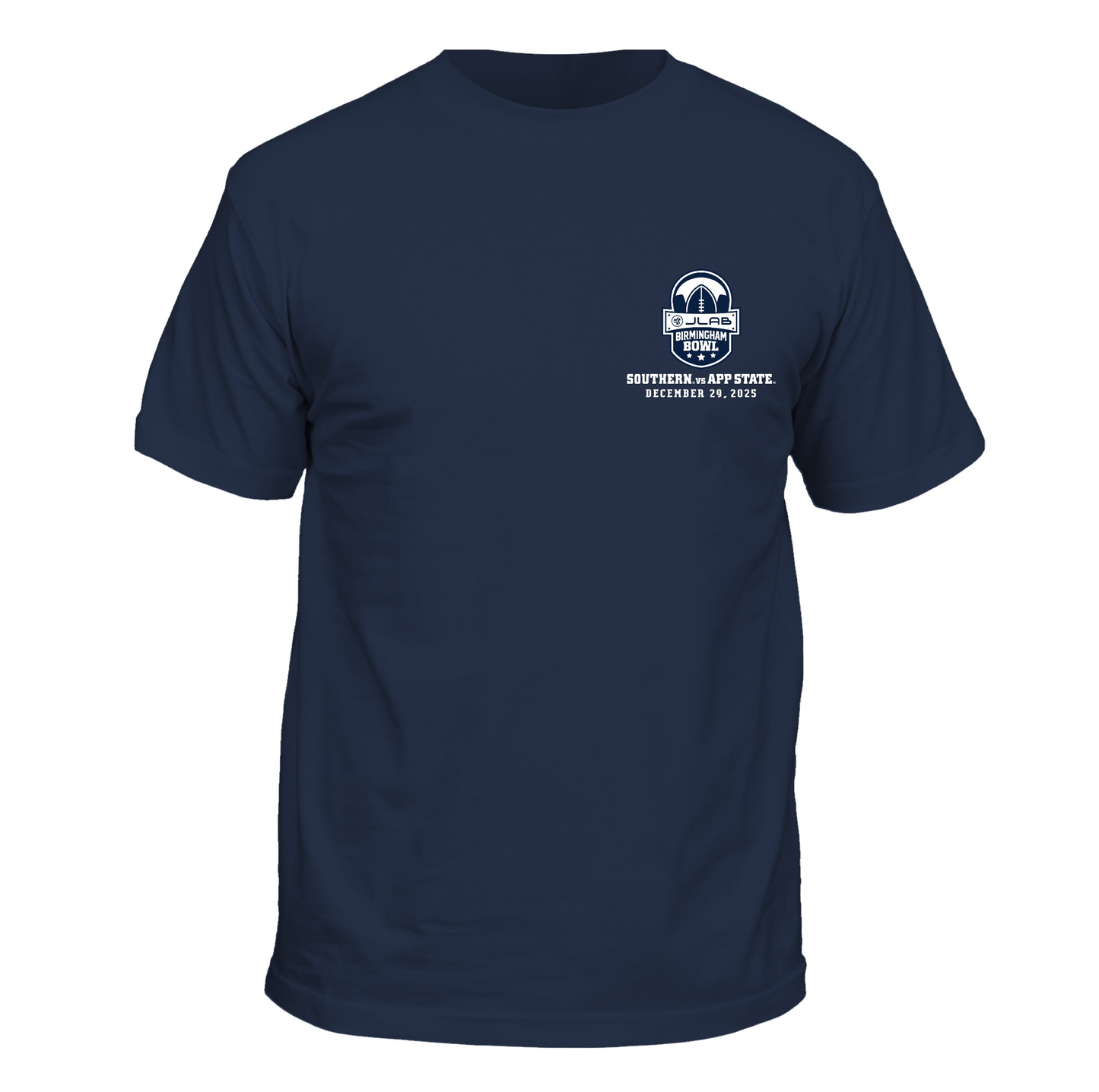 2025 BIRMINGHAM BOWL - Dueling Helmets Tee - NOW WITH SCORE!