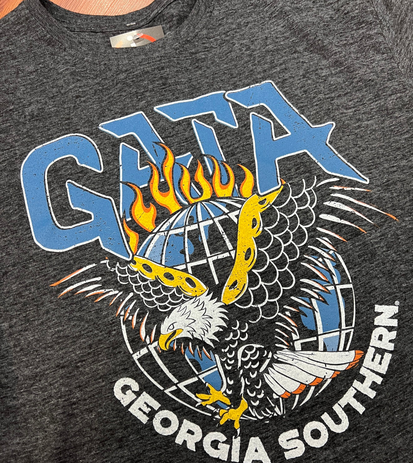 *SALE* Rock N Roll GATA Eagle World Tour - Black Triblend Tee