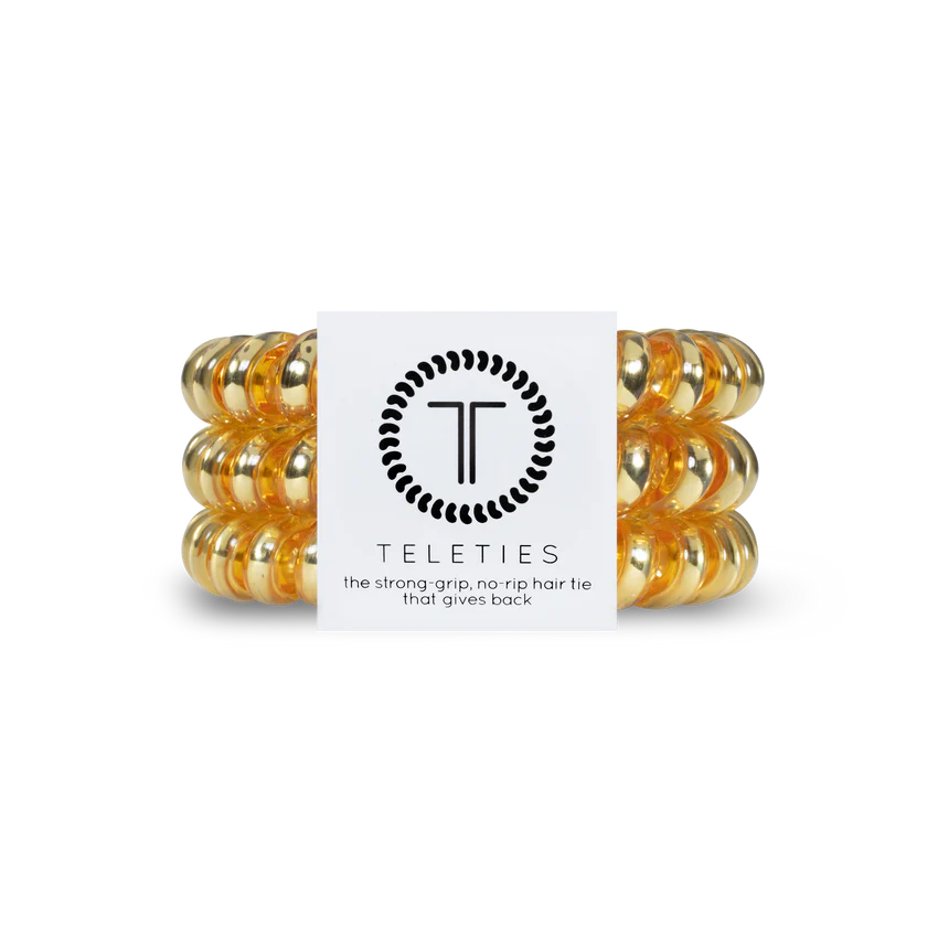 TELETIES - Small Hair Ties (3 pack) - Sunset Gold