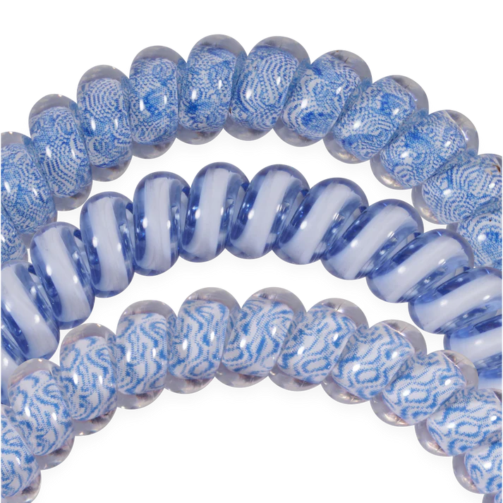 TELETIES - Small Hair Ties (3 pack) - Tide & True Blue