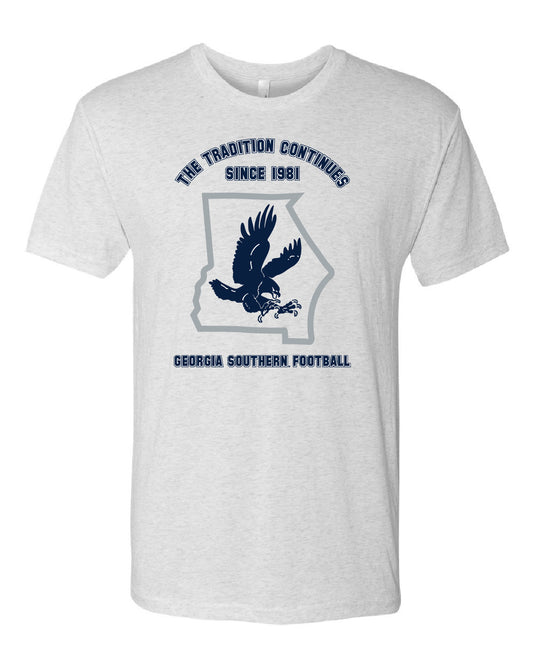 The Tradition Continues Since 1981 - Heather Grey/White Tri-Blend Tee