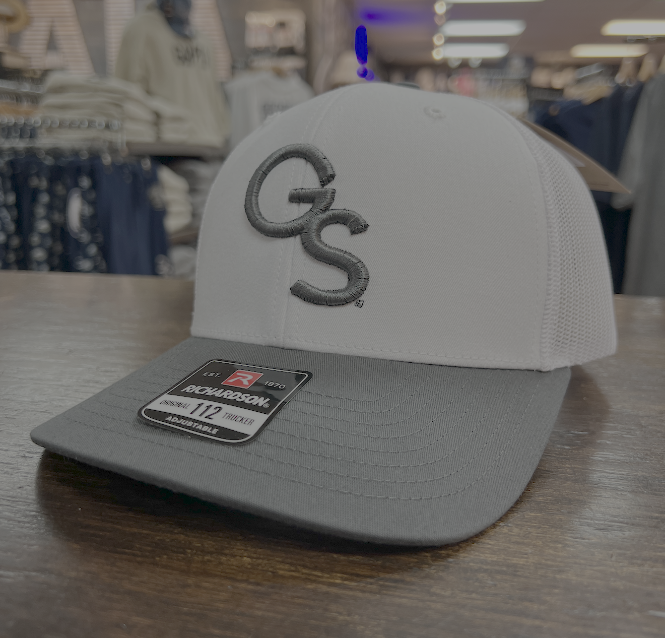 Richardson 112 - Interlocking GS White/Charcoal Bill