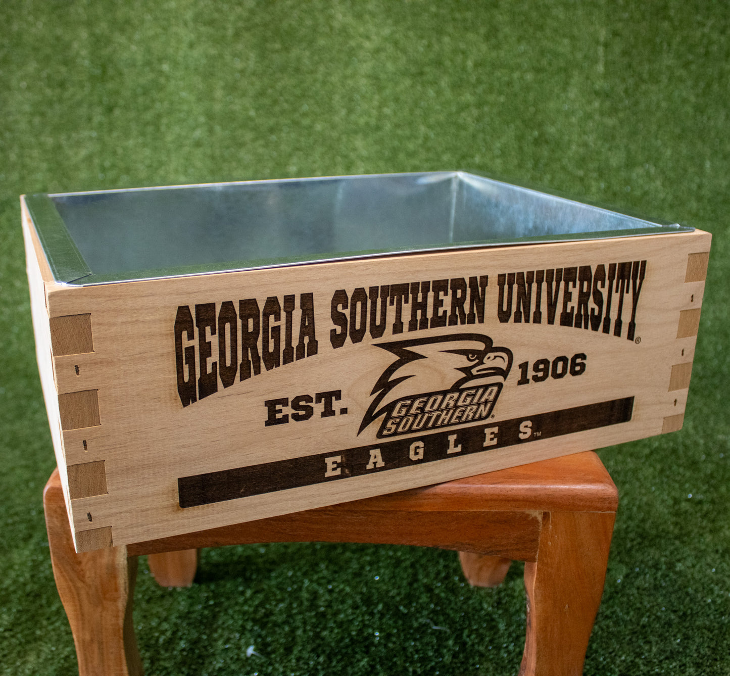 Wood Cooler Box - Laser Etched