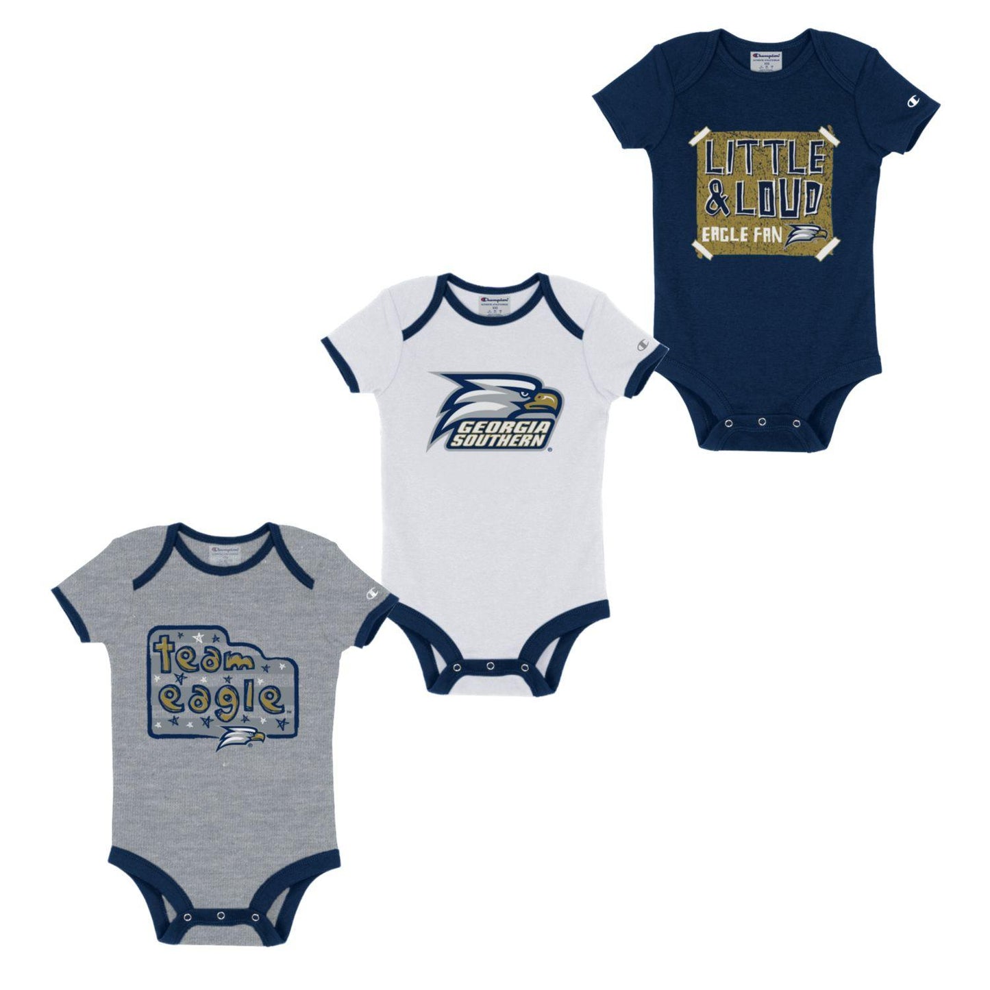 Champion® INFANT Logo Onsie - 3 Pack