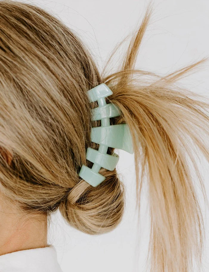 TELETIES - Medium Classic Hair Clip - Coconut