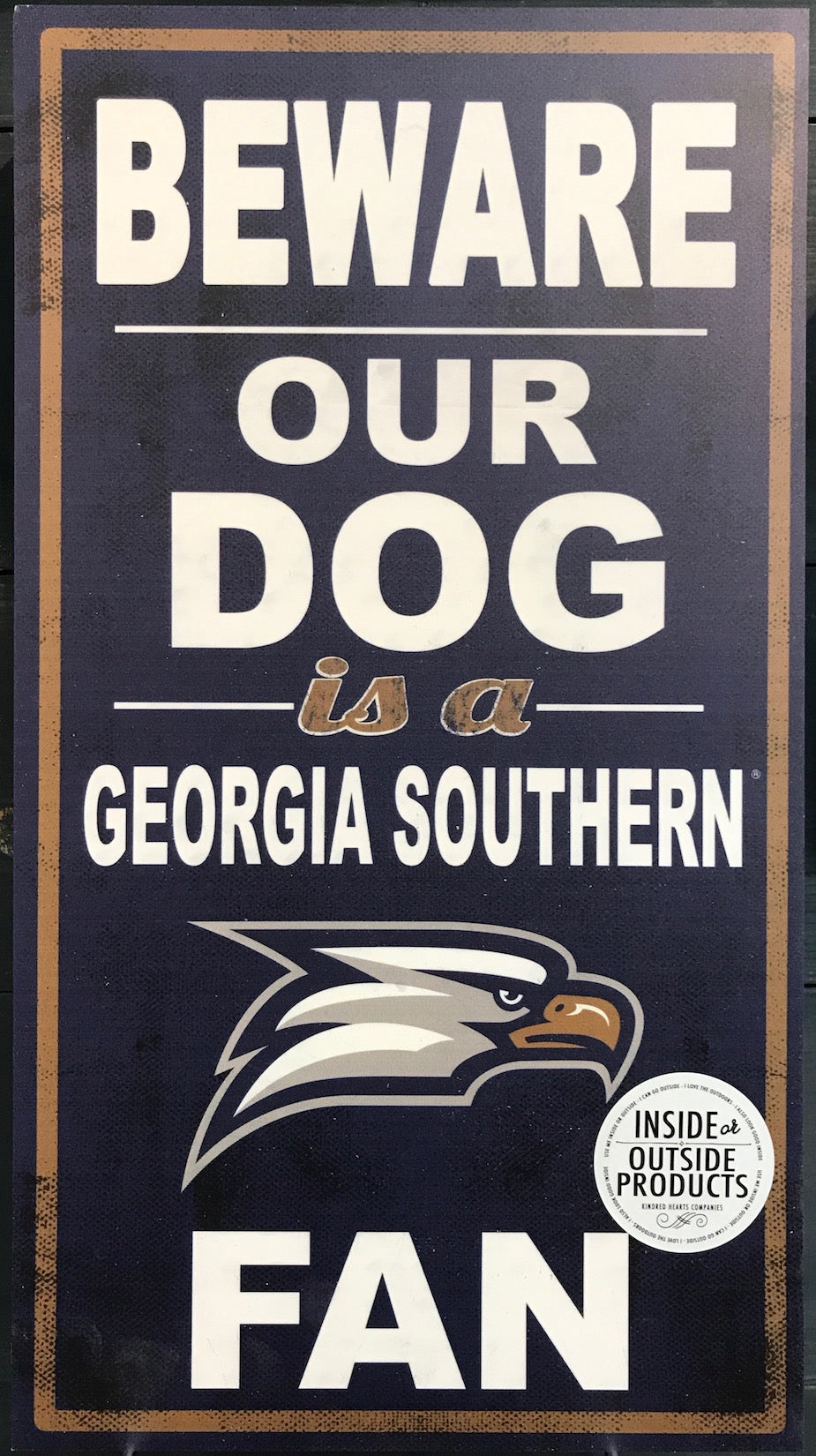 Beware Our Dog Indoor/Outdoor Sign - 11" x20"