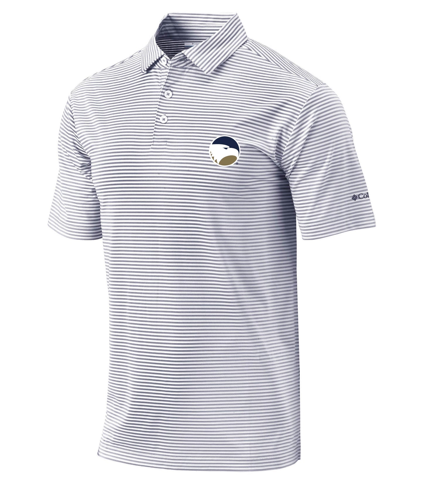 Columbia Club Invite Stripe Polo - Cool Grey