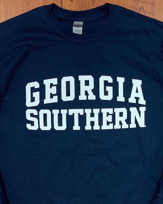 Georgia Southern Collegiate Arch - Navy Crew Sweatshirt