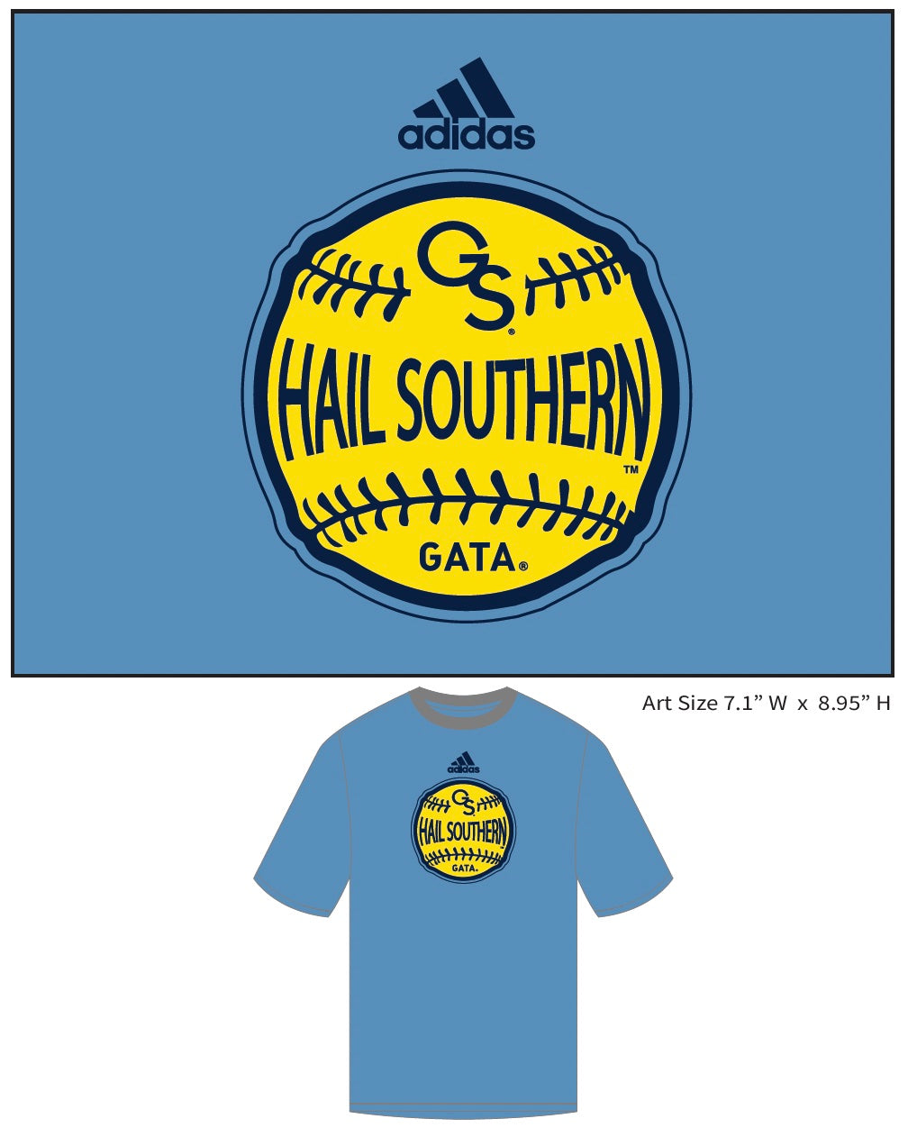 **SALE** ADIDAS Softball - Light Blue