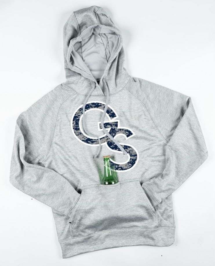 Interlocking GS Digi-Camo Tailgater Hoodie - Heather Grey