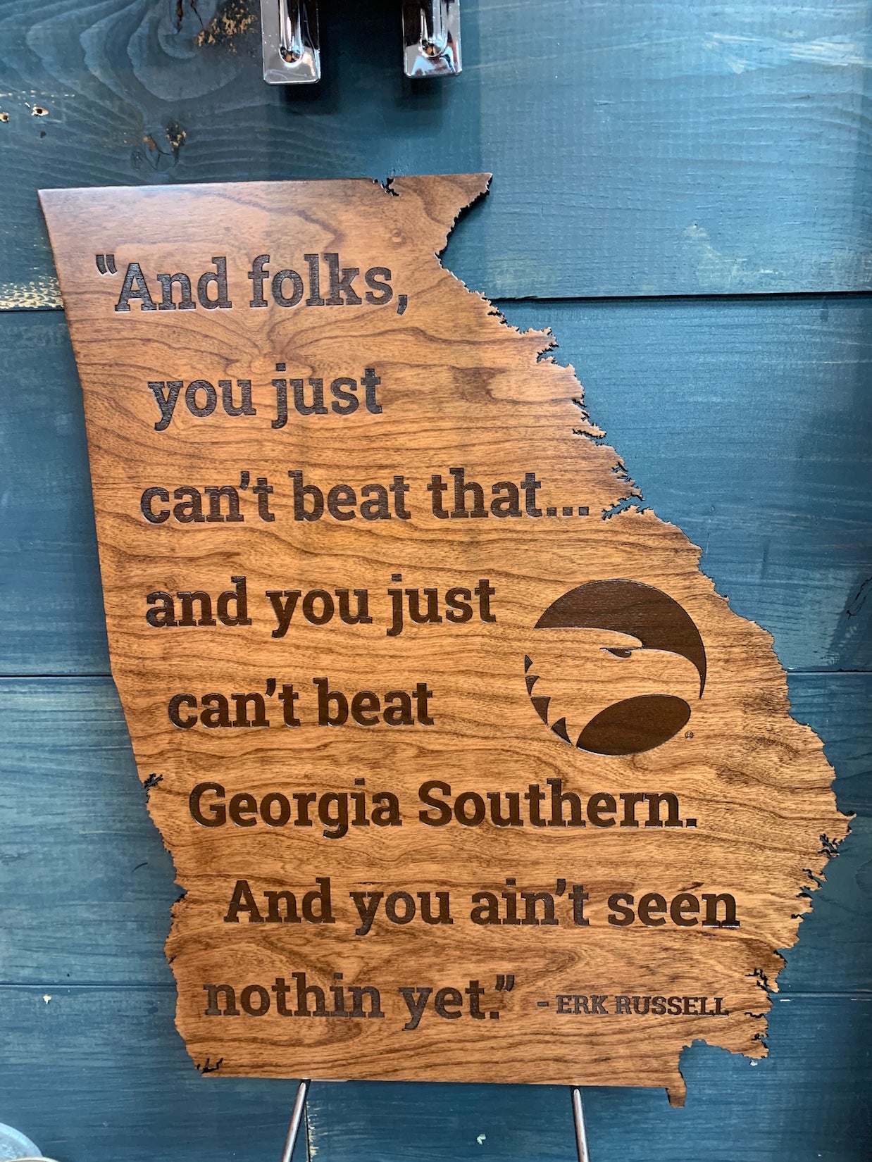 Erk Quote State - Wood Wall Hanging - Standard Size
