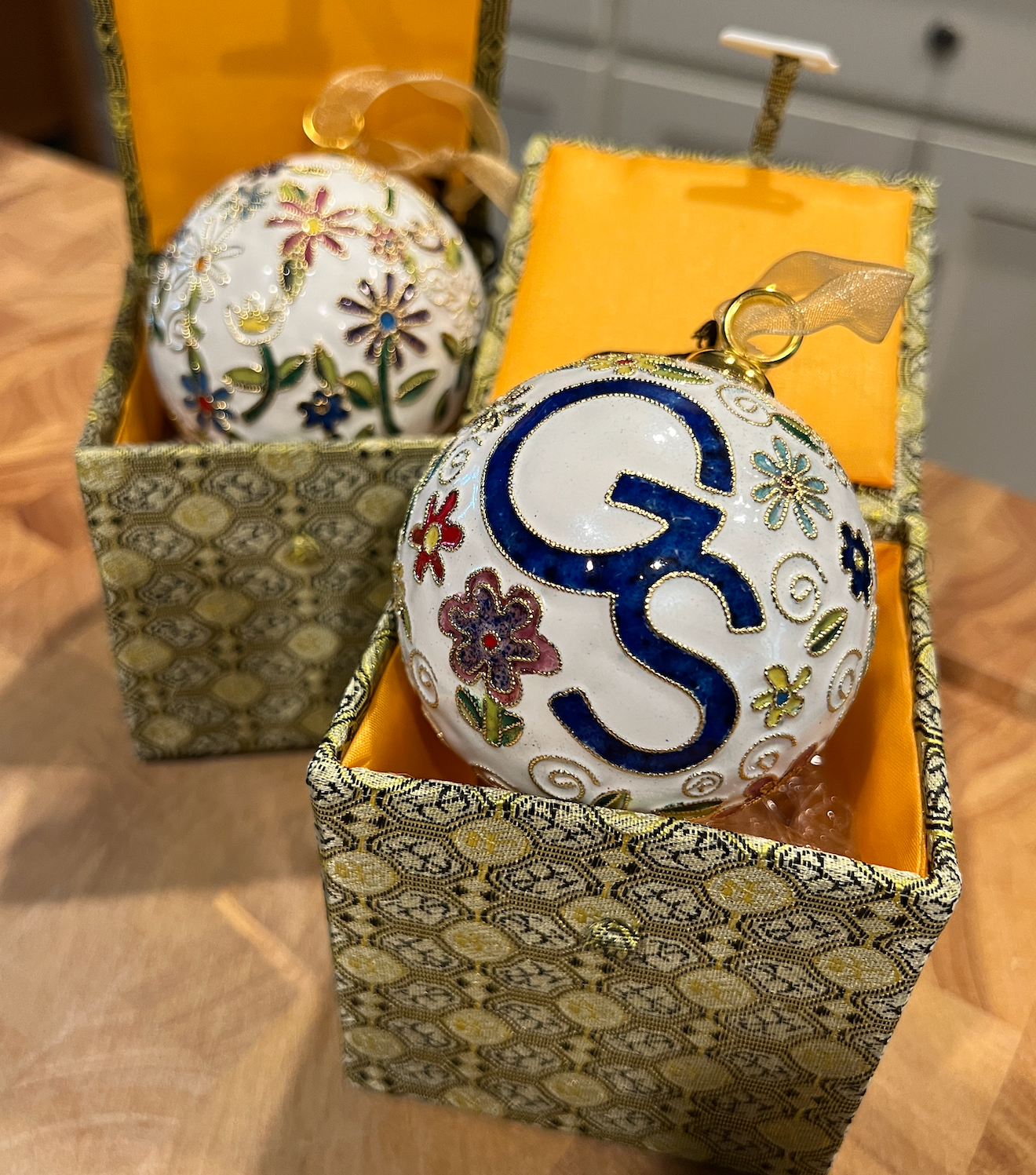 Kitty Keller Cloisonne Flowers Ornament (2022 Edition)