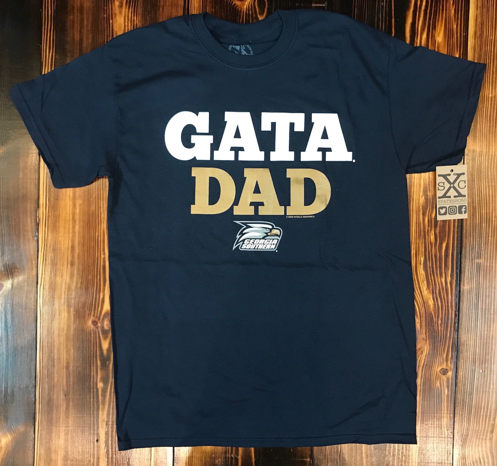 Georgia Southern Eagles Dad Proud Parent T-Shirt - Officially Licensed (Navy, Large) - View #10