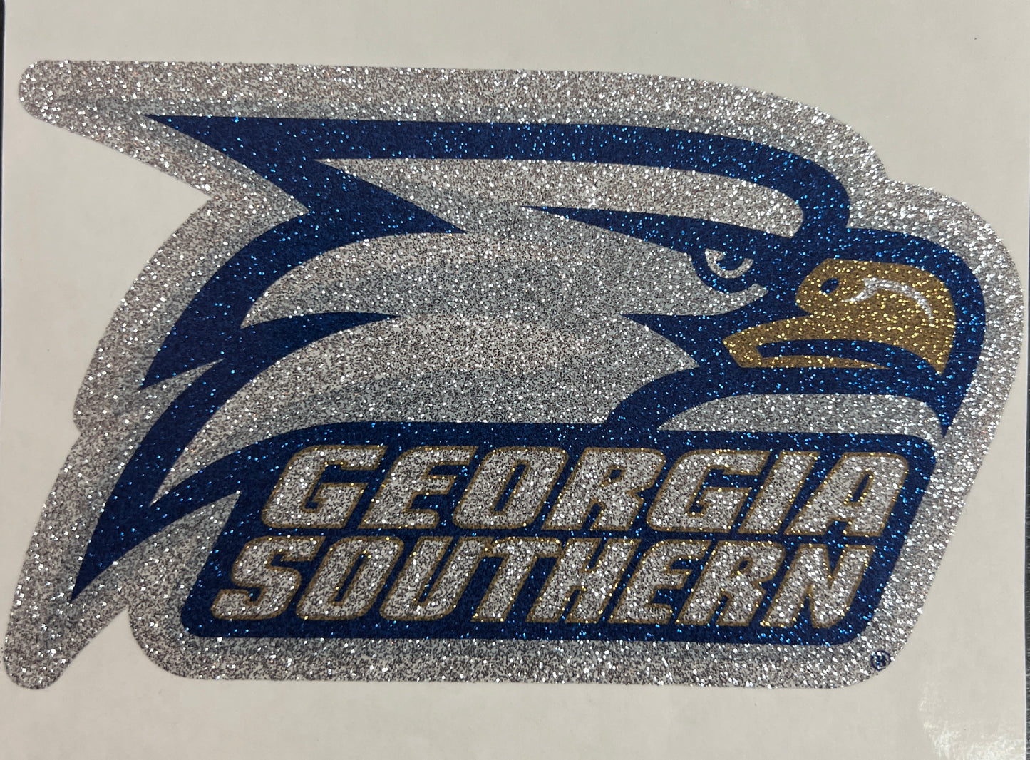 Athletic Eagle GLITTER Decal Sticker - 6"