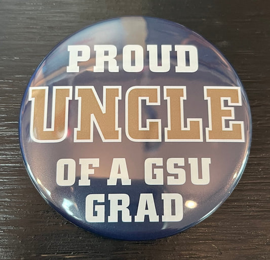 Grad Uncle Button Pin
