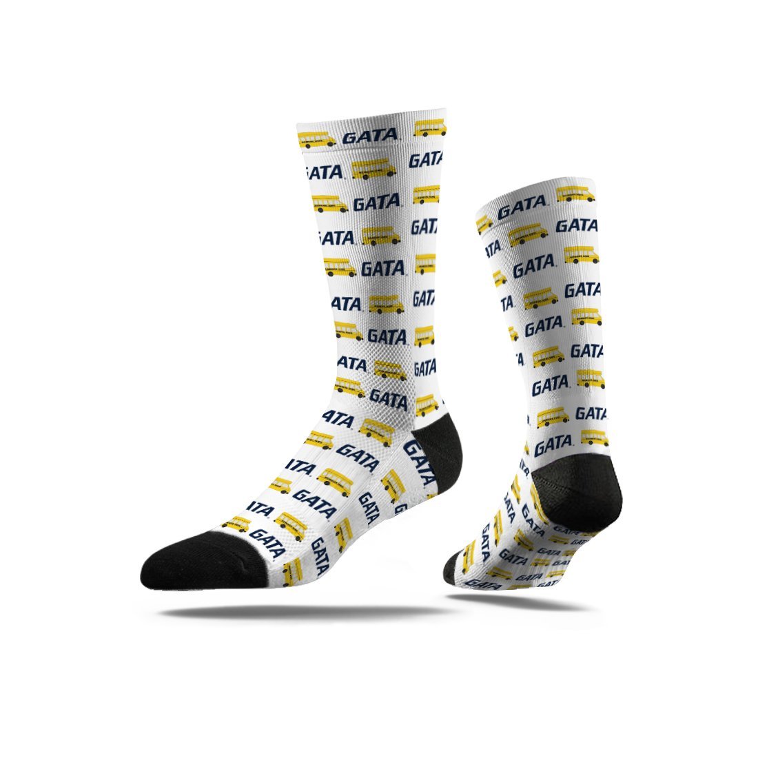 Strideline Dress Sock - GATA Yellow School Bus