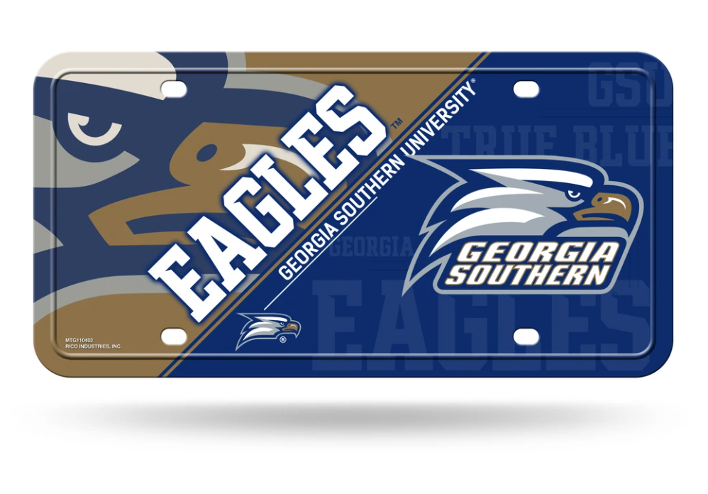 Heavy Duty Metal License Plate - Athletic Eagle Head – Southern Exchange  Company