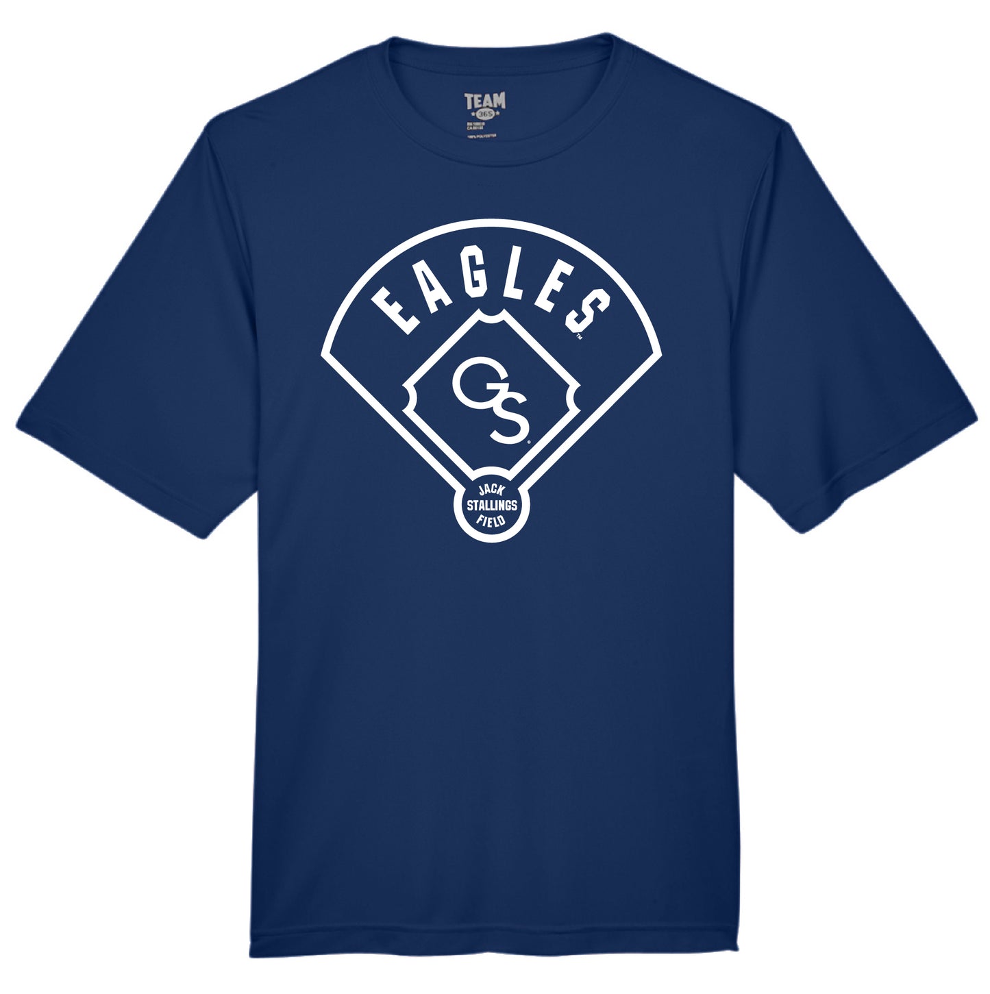 Stallings Field Baseball Diamond Performance Tee - Navy