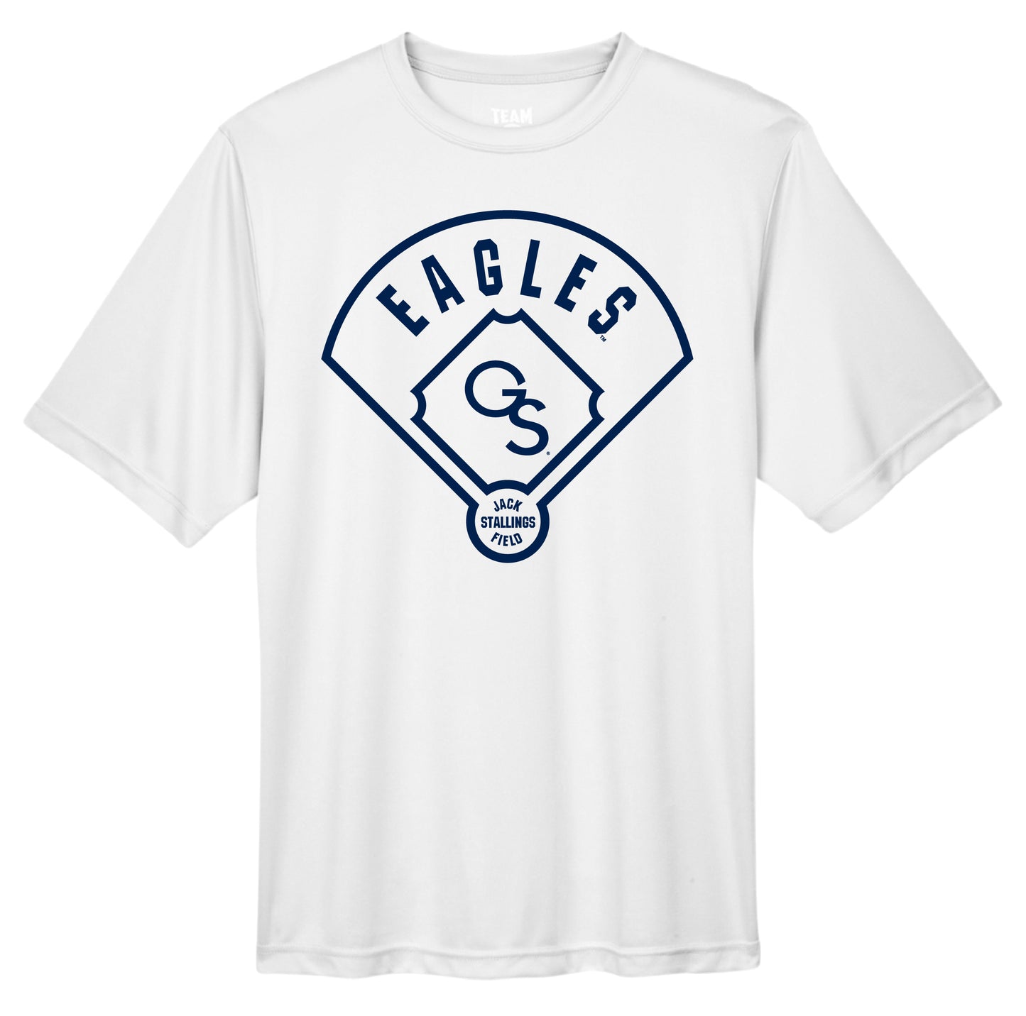 Stallings Field Baseball Diamond Performance Tee - White