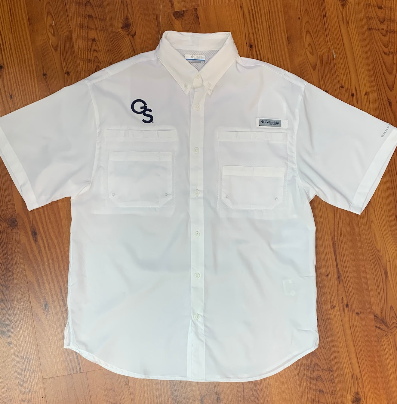 Columbia Tamiami Athletic Eagle Head PFG Omni-Shade Short Sleeve Navy –  Southern Exchange Company