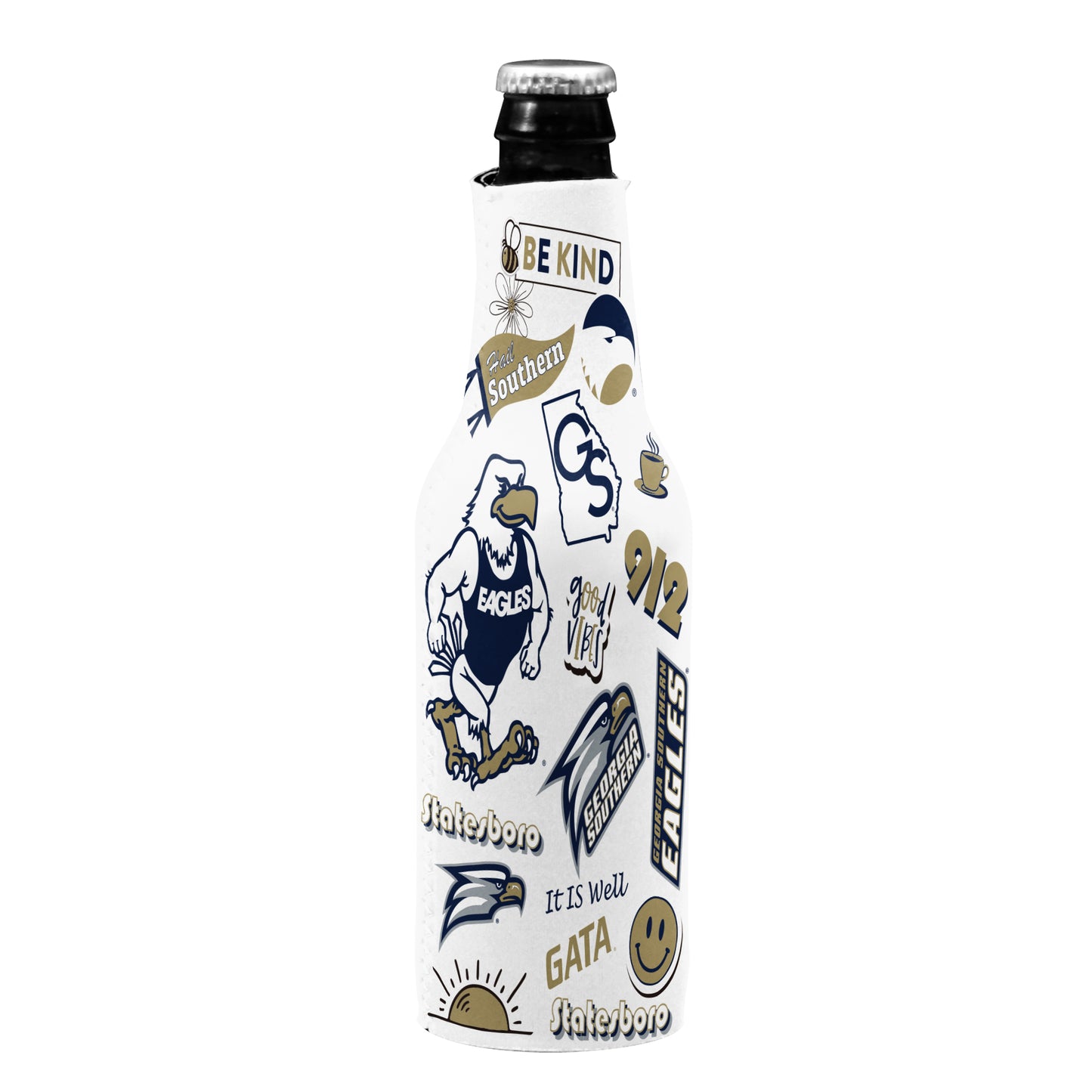 NEOPRENE BOTTLE KOOZIE - Native Pattern
