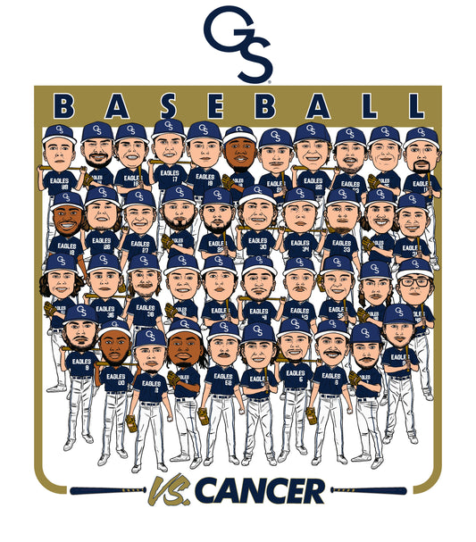 YOUTH GS BASEBALL vs Cancer - Official Player's NIL Tee