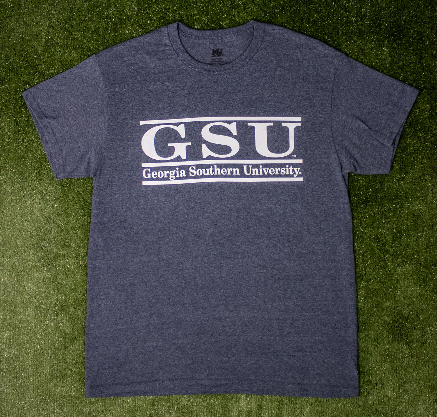 GSU Classic Bar Tee - Heather Navy