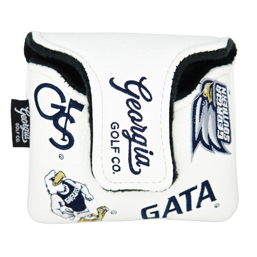 Georgia Golf Co. - Synthetic Leather Head Cover - Mallet Putter (WHITE)