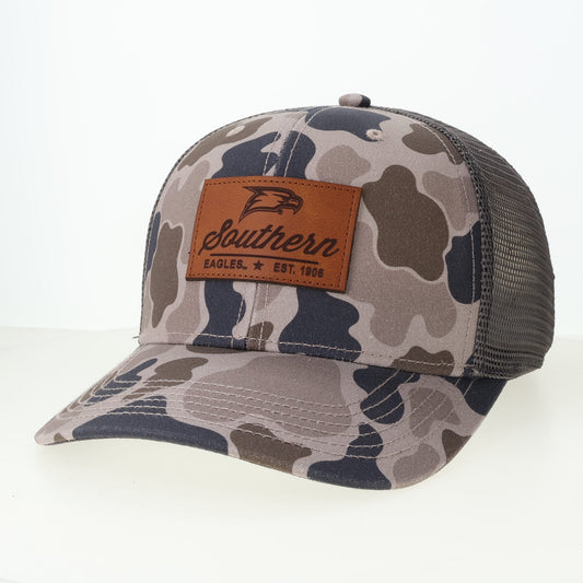 LEGACY Mid Pro Trucker - Leather Patch Duck Camo