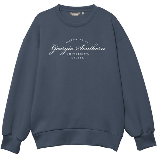 LEAGUE - Womens Monterey Crew - Denim Blue